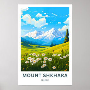 Montera Shkhara Georgia Travel Print Poster