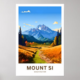 Montera Si Washington Travel-utskrift Poster
