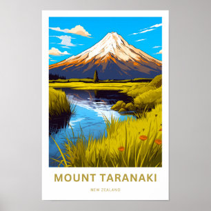 Montera Taranaki New Zealand Travel Print Poster