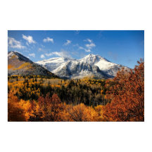 Montera Timpanogos i höstbergen Utah