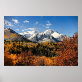 Montera Timpanogos i höstbergen Utah Poster