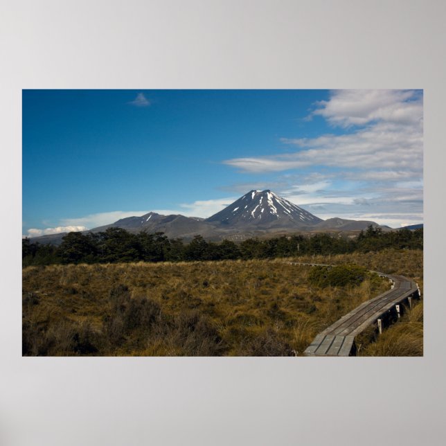Montera Tongariro & Montera Ngauruhoe Poster (Framsidan)