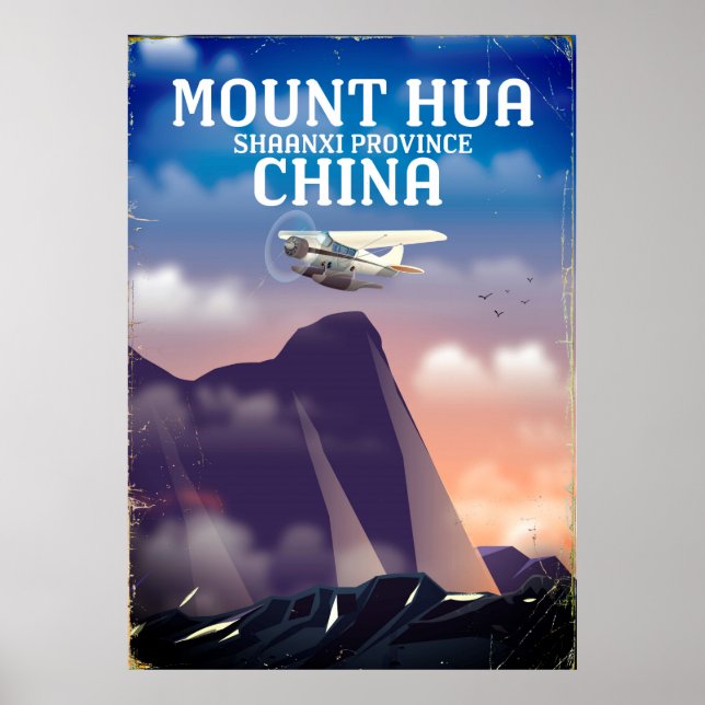 Montera vintagen för Hua-China poster (Framsidan)