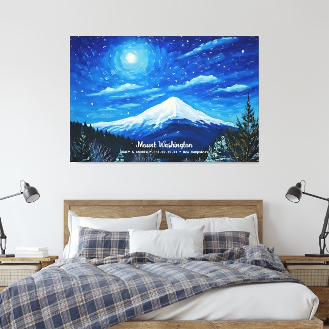 Montera Washington New Hampshire Home Wall Art Dec Canvastryck (Insitu (sovrum))