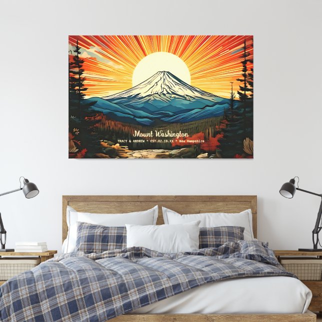 Montera Washington New Hampshire Home Wall Art Dec Canvastryck (Insitu (sovrum))