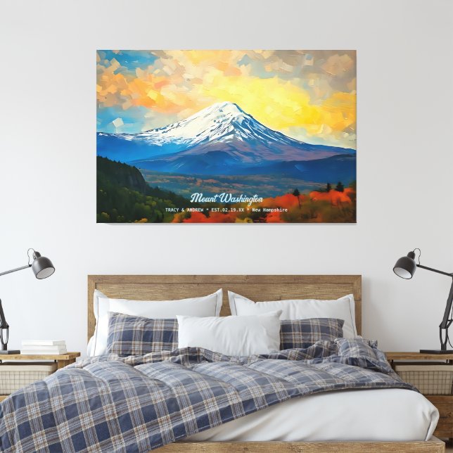 Montera Washington New Hampshire Home Wall Art Dec Canvastryck (Insitu (sovrum))