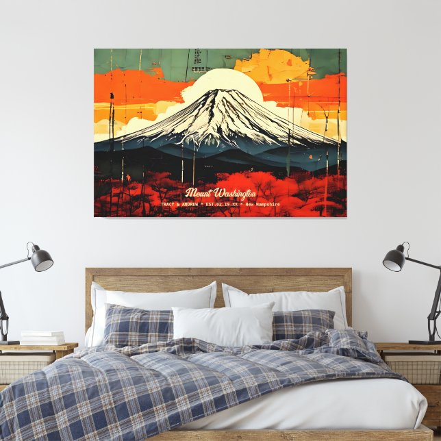 Montera Washington New Hampshire Home Wall Art Dec Canvastryck (Insitu (sovrum))