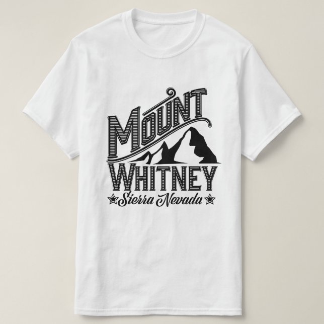 Montera Whitney Sierra Nevada Travel-affisch T Shirt (Design framsida)