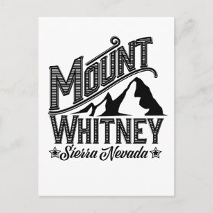 Montera Whitney Sierra Nevada Travel-affisch Vykort