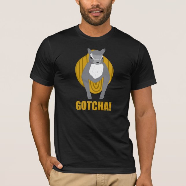 Monterad ekorre t-shirt (Framsida)