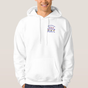 Monterad i USA Gay delar Sweatshirt Med Luva