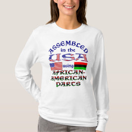 Monterad i USA med afrikanska amerikanska delar T Shirt