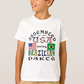 Monterad i USA med brasilianska delar T Shirt