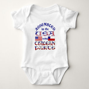 Monterad i USA med chilenska delar T Shirt