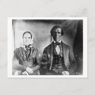 Monterad man och kvinna 1840 vykort