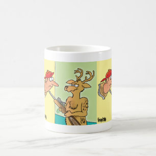 Monterad mugg för kaffe för tecknad för