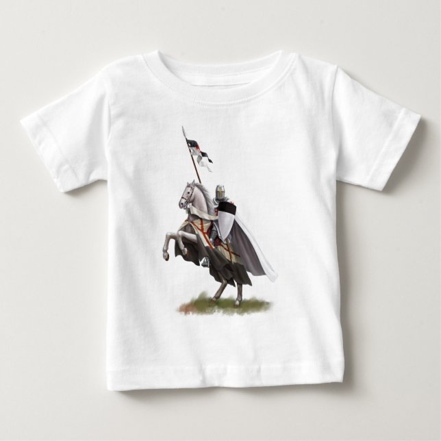 Monterad riddare Templar T-shirt (Framsida)