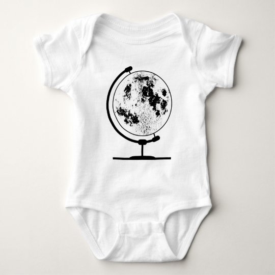 Monterat Lunar jordklot på den roterande T Shirts