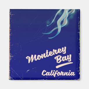 Monterey Bay Kalifornien Maneter vintage resa Magnet
