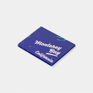 Monterey Bay Kalifornien Maneter vintage resa Post-it Block