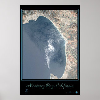 Monterey Bay, Kaliforniens satellit poster