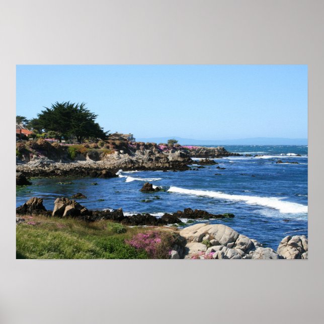 Monterey Bay Kusten Photo (3 av 6) Poster (Framsidan)