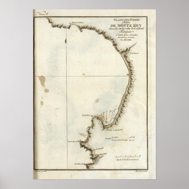 Monterey Bay och peninsula Poster (Framsidan)