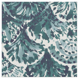 MONTEREY BAY SJÖJUNGFRU Indigo Scallop Coastal Tyg