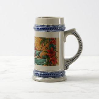 Monterey Beach Sunset Tattoo Mugg-fold & Colorful Sejdel