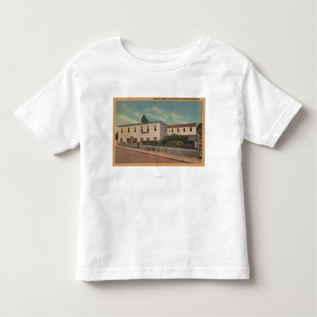 Monterey CA - som är hem- av Robert Louis Tee Shirt (Framsida)
