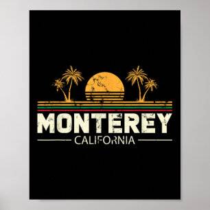 Monterey California Gift for a Beach Älskare eller Poster