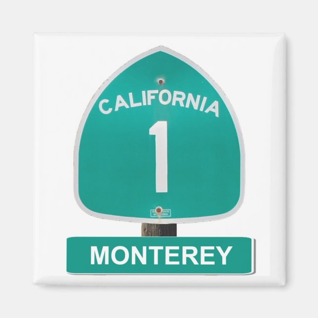 Monterey California Highway 1 Magnet (Framsidan)