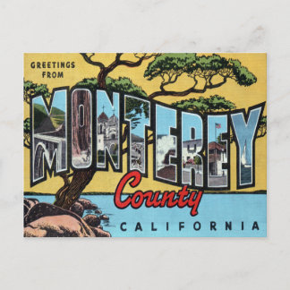 Monterey California Large Brev vykort