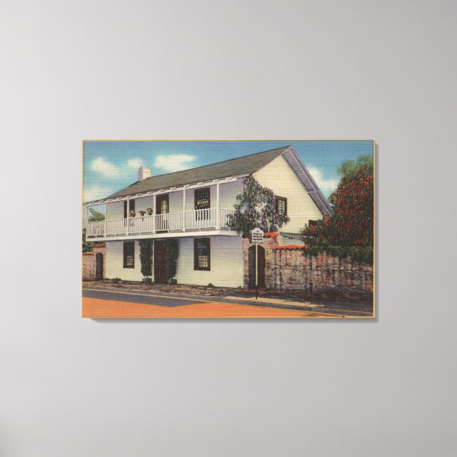 Monterey, California View of Old Whaling Station Canvastryck (Framsida)