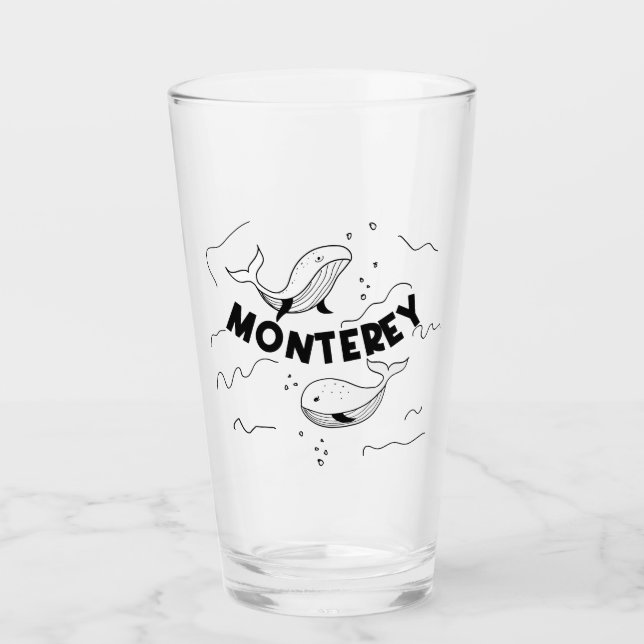 Monterey California Whales Glaskopp (Framsida)