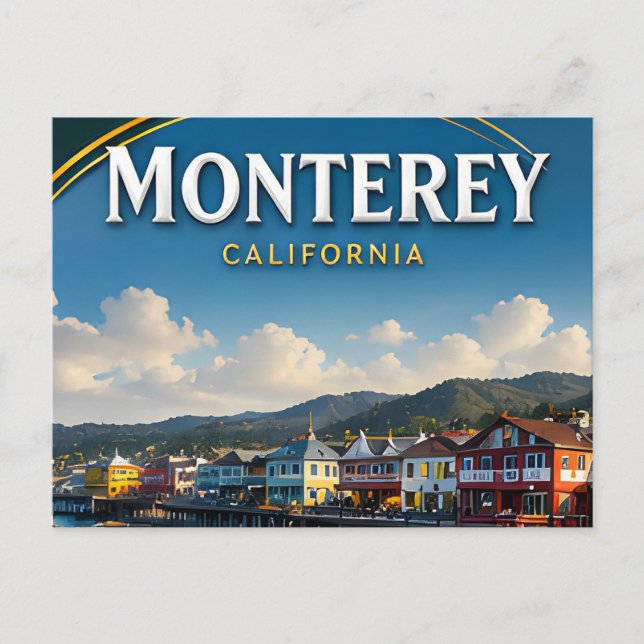 Monterey Cannery Row Kustreseminnär Vykort (Framsida)