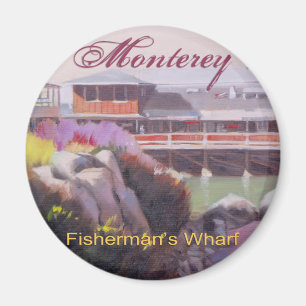 Monterey Fishermans Wharf Scenia California Kusten Magnet