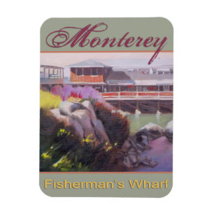 Monterey Fishermans Wharf Scenia California Kusten Magnet