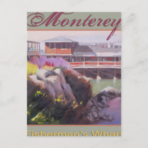 Monterey Fishermans Wharf Scenia California Kusten Vykort