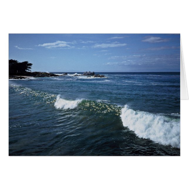 Monterey fjärd, Kalifornien Hälsningskort (Framsidan Horizontal)