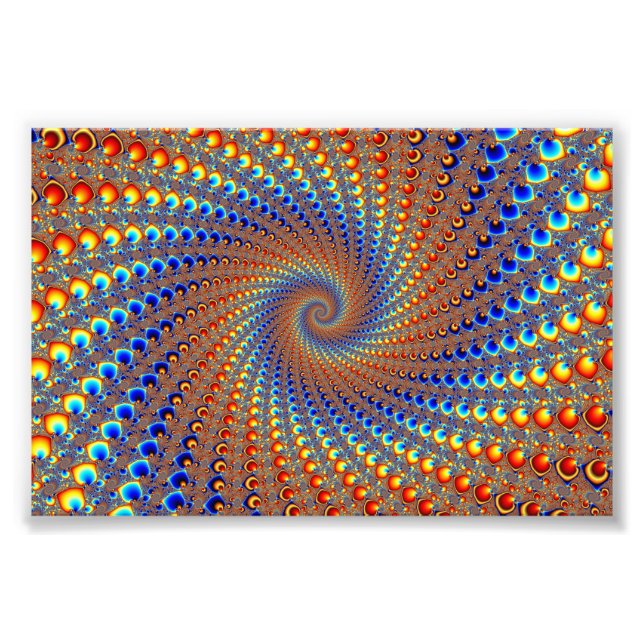 Monterey Fractal Art Fototryck (Framsidan)