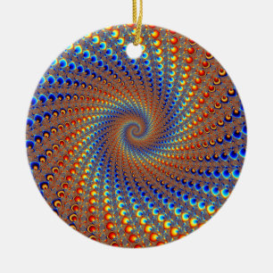 Monterey Fractal Art Julgransprydnad Keramik