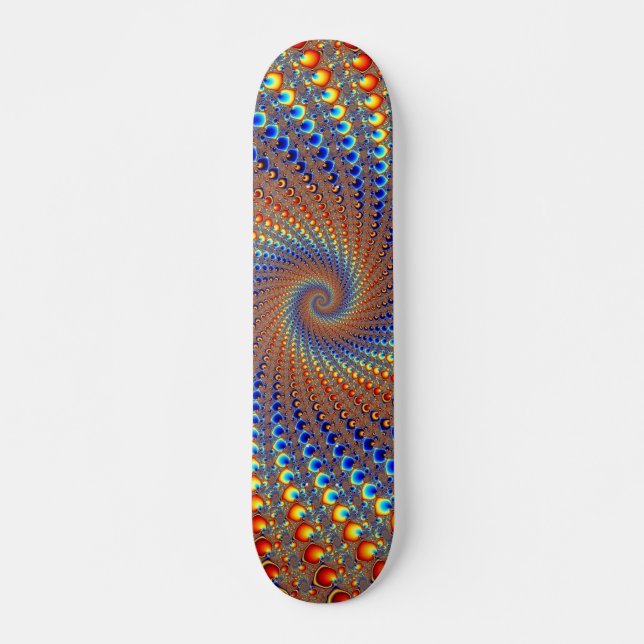 Monterey Fractal Art Mini Skateboard Bräda 18,7 Cm (Framsida)