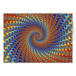 Monterey Fractalkonst Hälsningskort