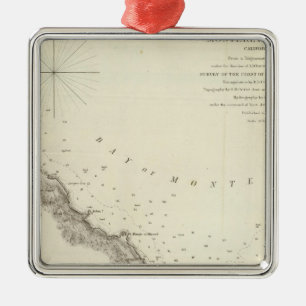 Monterey Harbour, Calif Julgransprydnad Metall