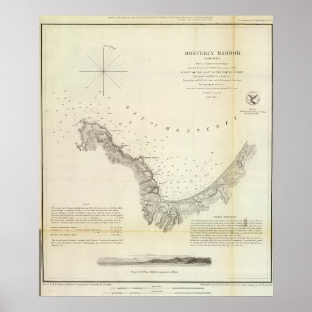 Monterey Harbour, Calif Poster (Framsidan)