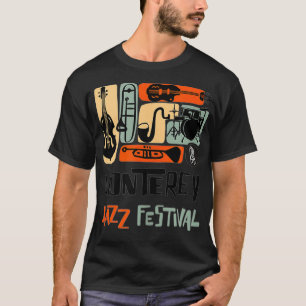 Monterey Jazz Festival Instrument Collage T Shirt