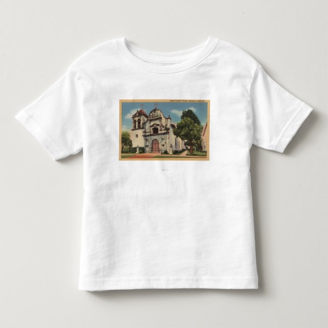 Monterey Kalifornien beskådar av kungliga Presido T Shirt (Framsida)