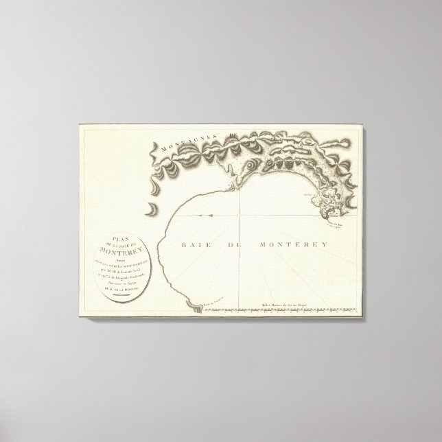 Monterey, Kalifornien Canvastryck (Framsida)