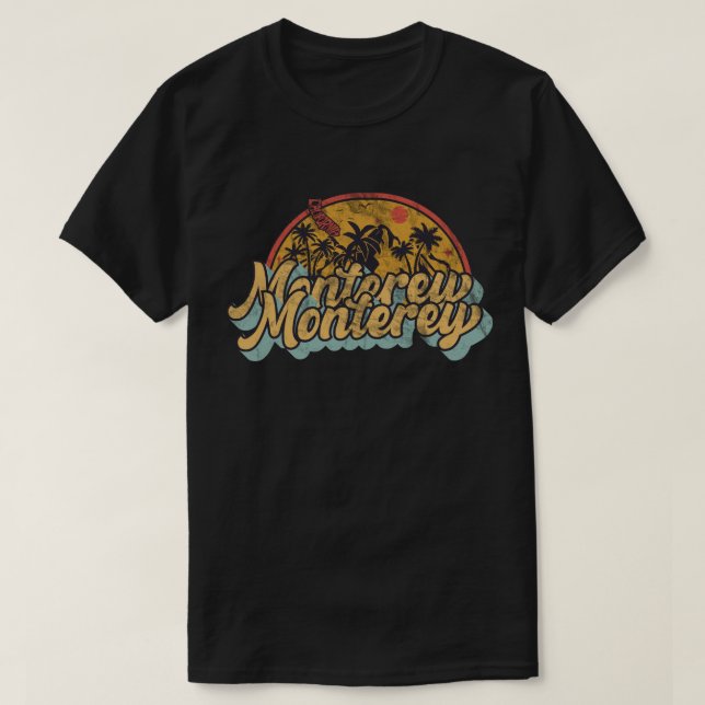Monterey, Kalifornien T Shirt (Design framsida)